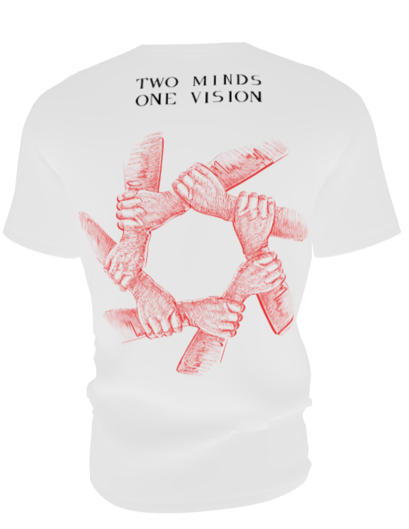 D & N hand-drawn tee